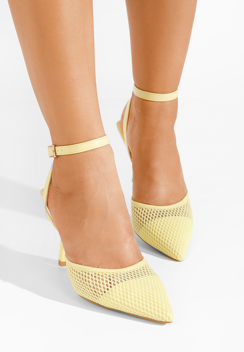 Обувки стилето Adesia жълт