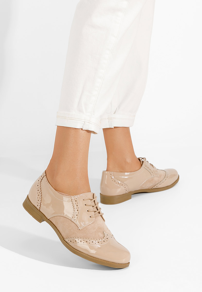 Дамски обувки oxford Bakera бежов