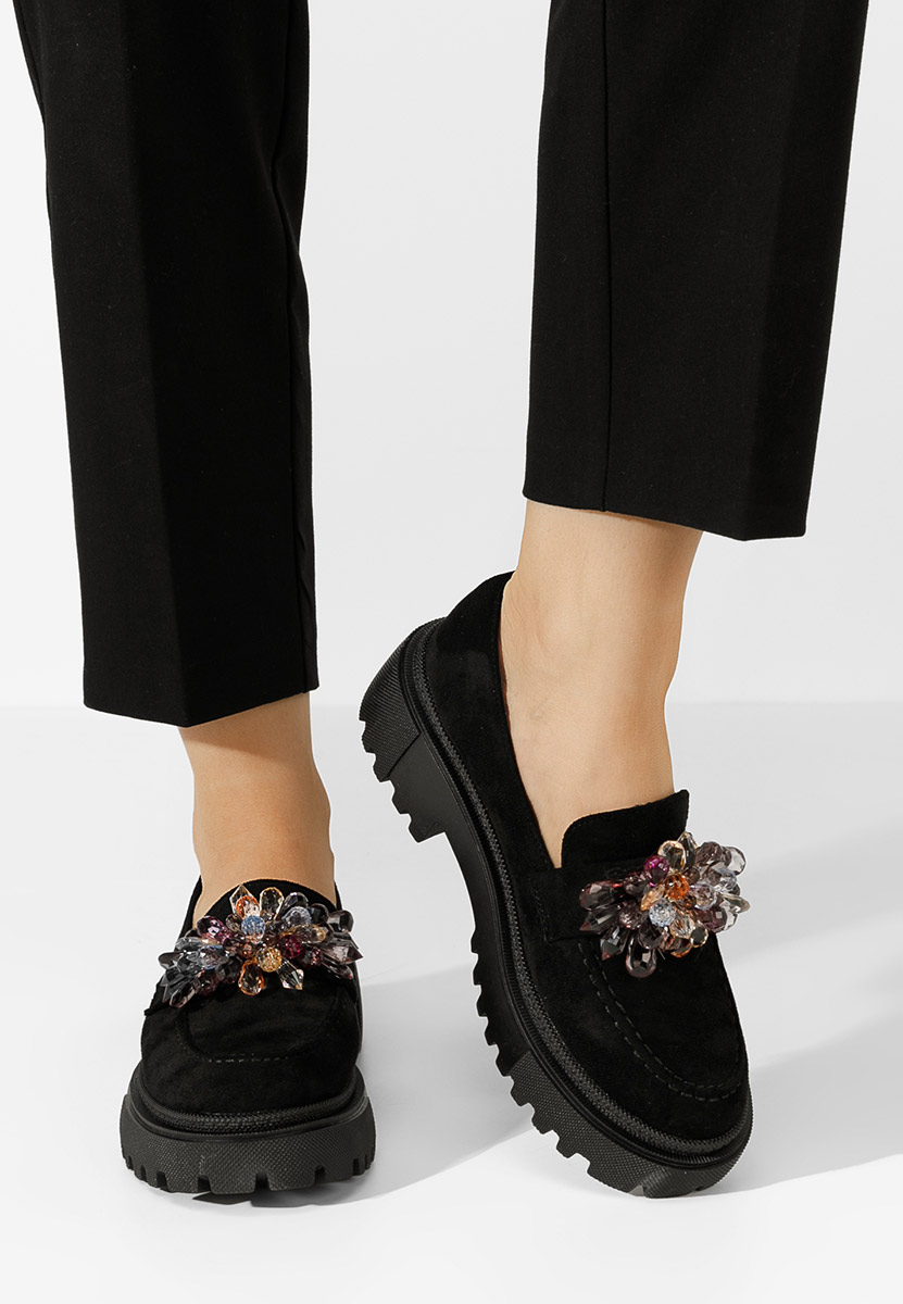 Дамски мокасини Amilla черни