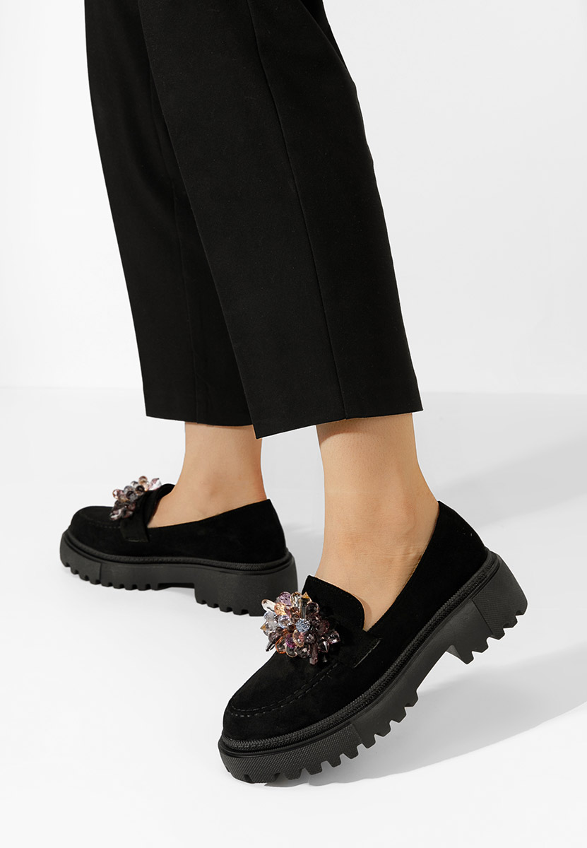 Дамски мокасини Amilla черни