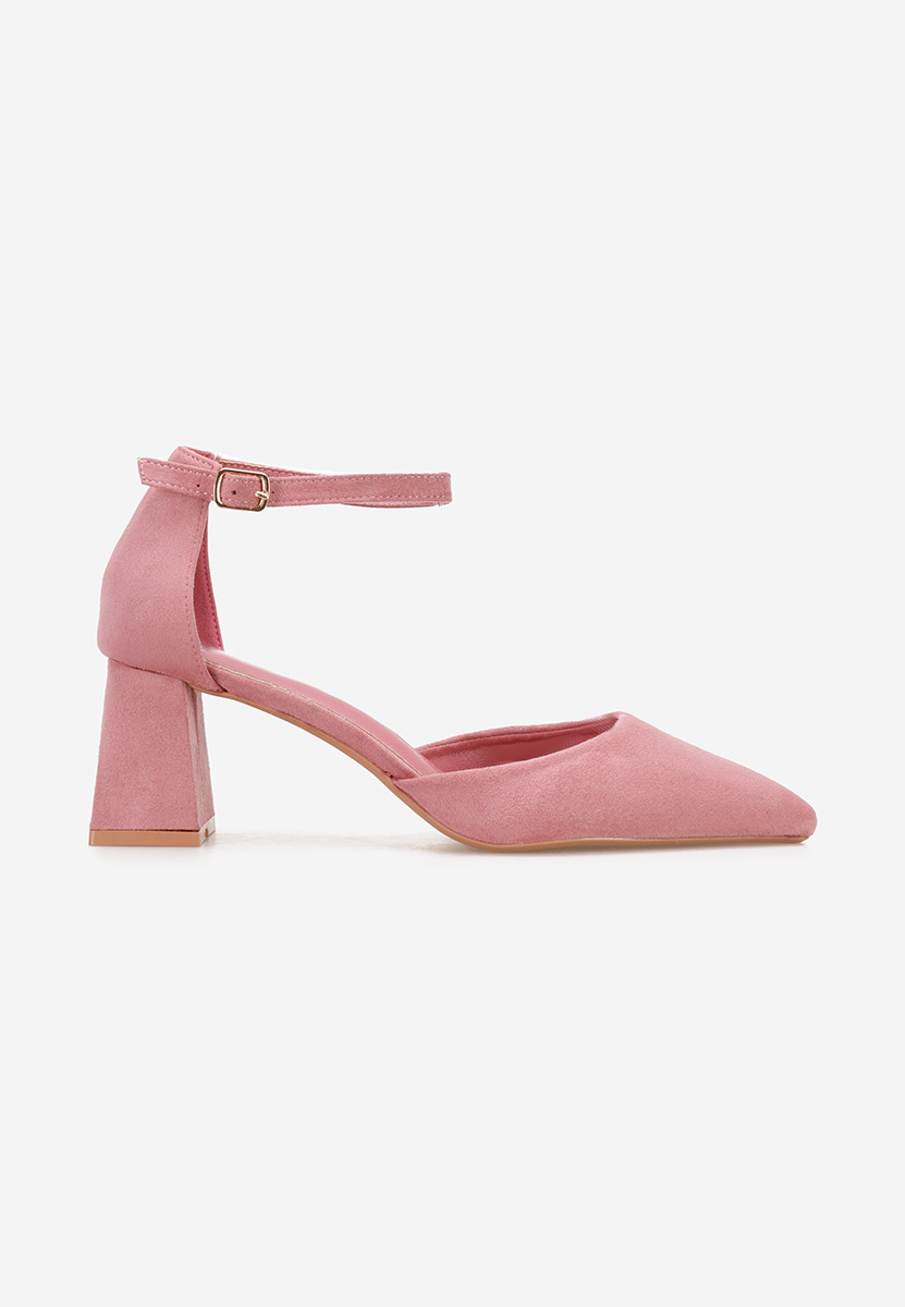 Oбувки с дебел ток Sambria розов