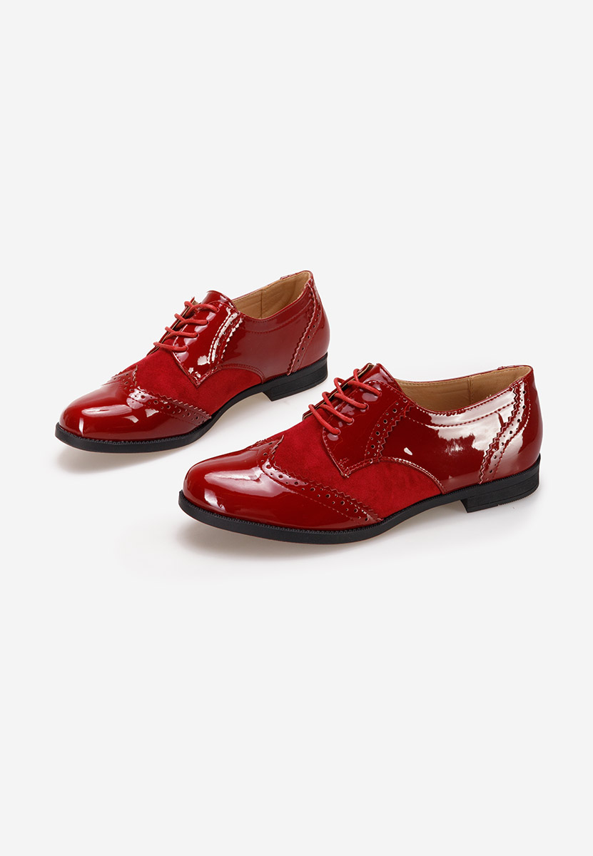 Дамски обувки oxford Bakera червен