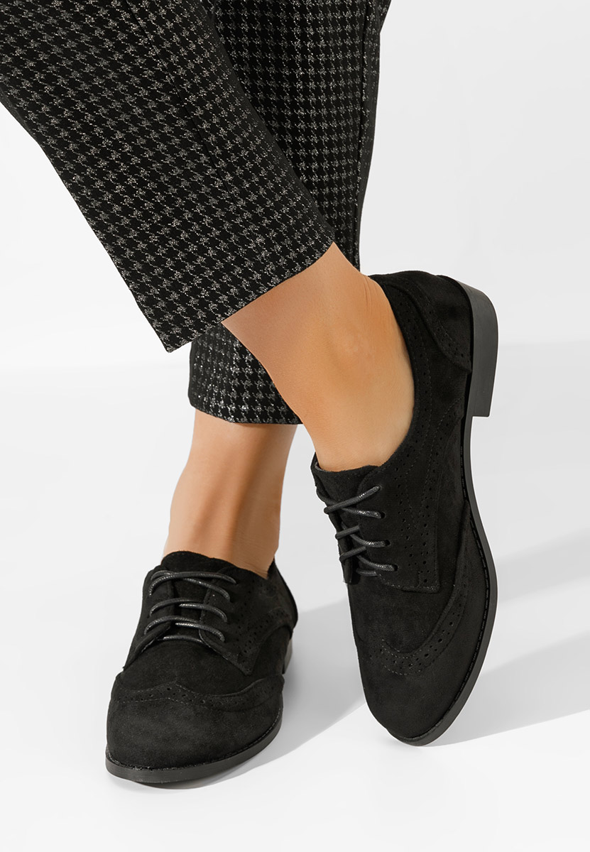 Дамски обувки brogue Rumelia черни
