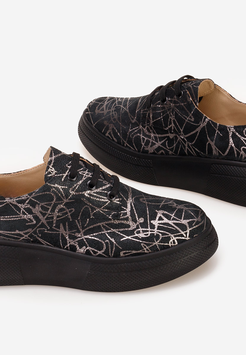 Ежедневни обувки естествена кожа Amelise V7 черни