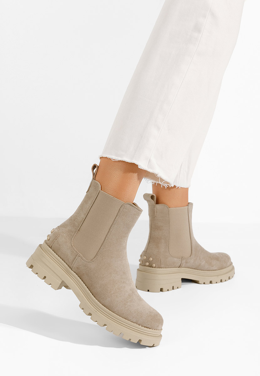 Дамски боти Sallia бежов