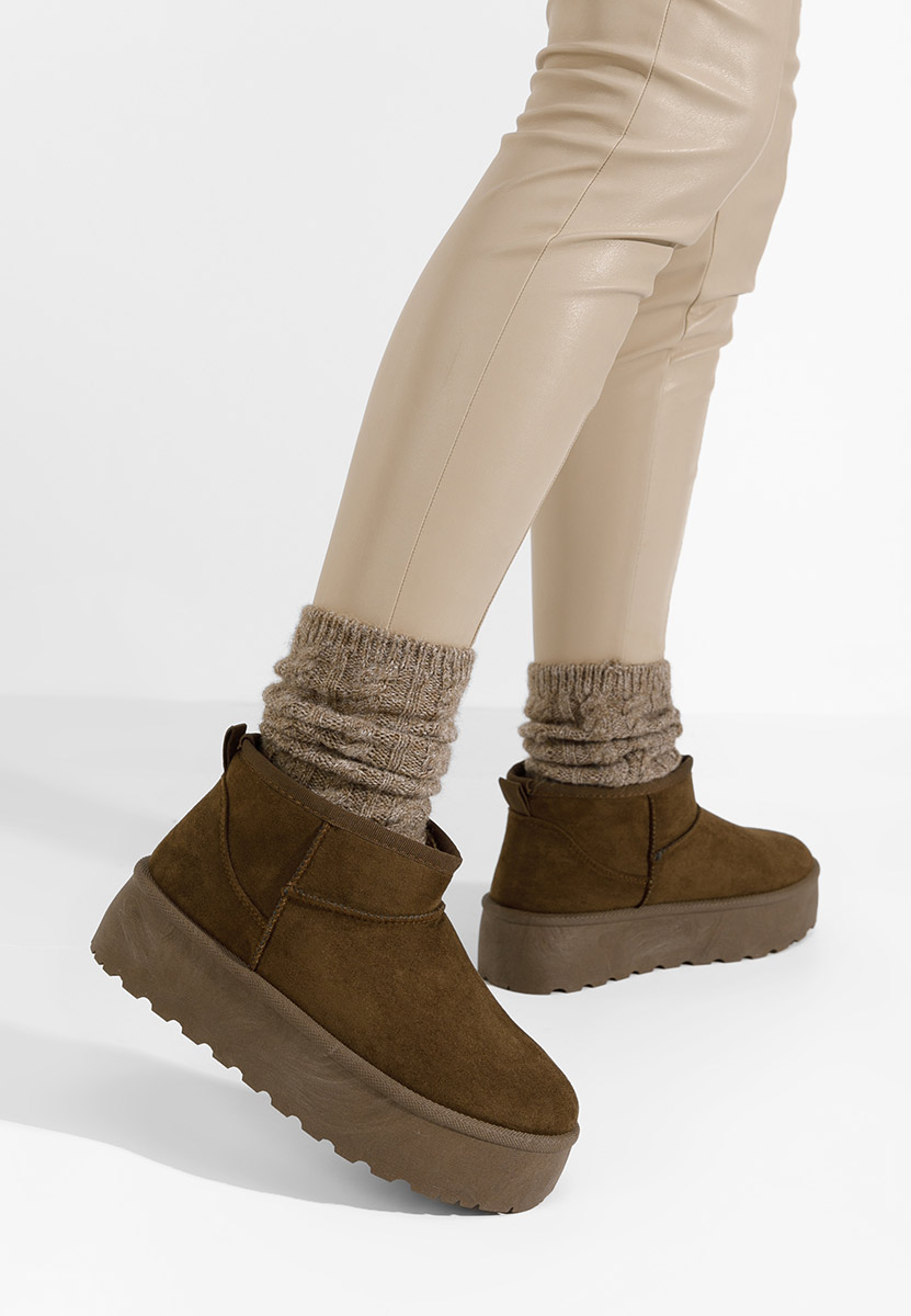 Дамски ботуши Savieda кафяв