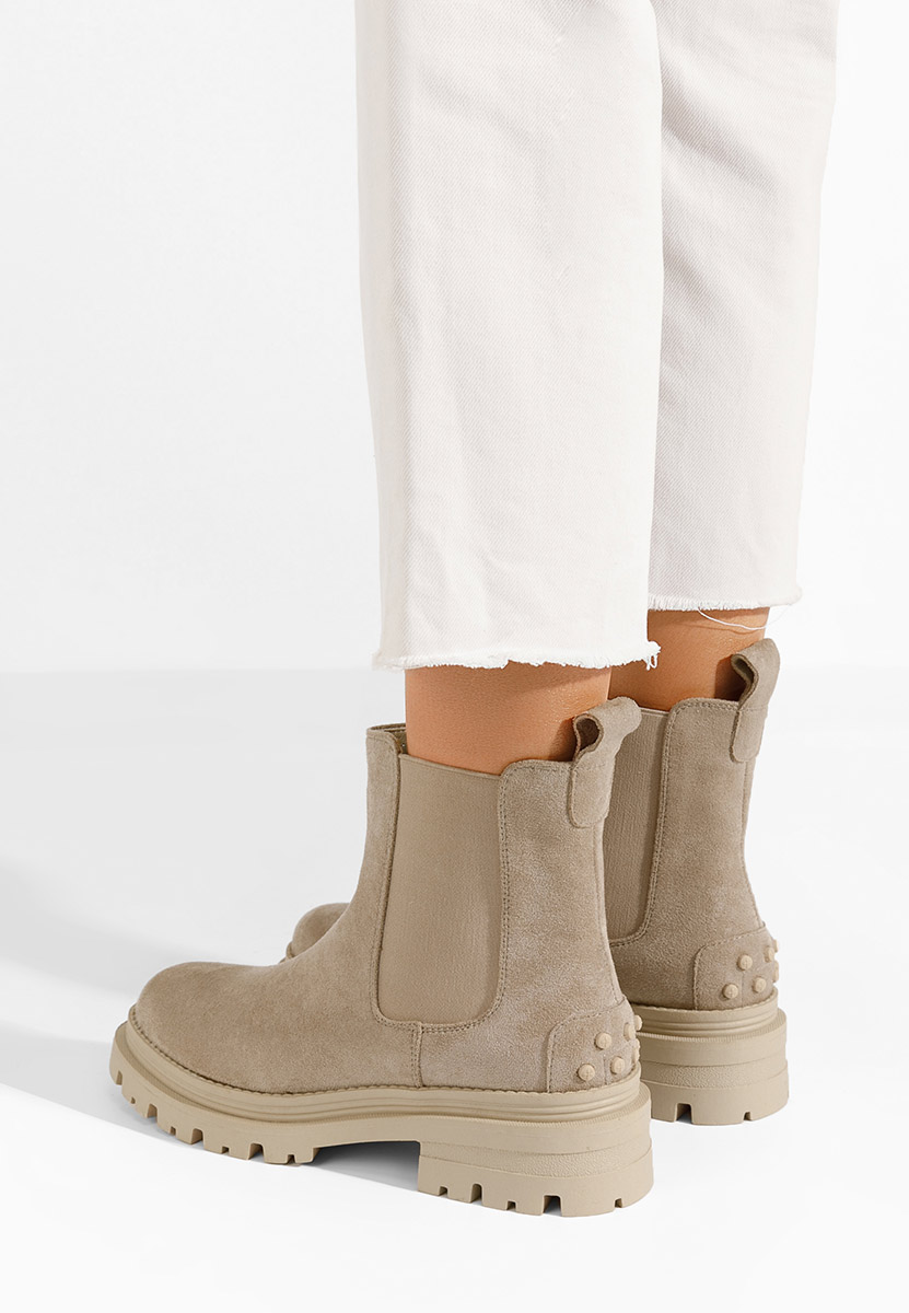 Дамски боти Sallia бежов