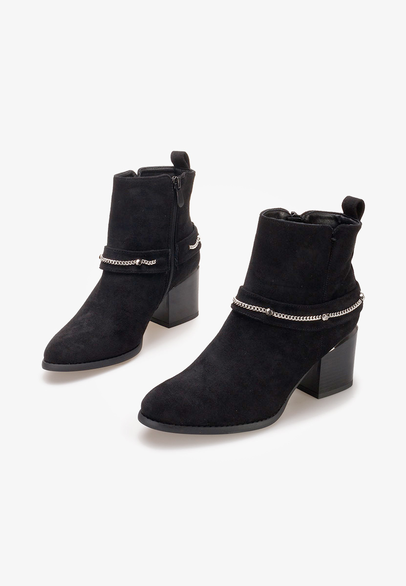 Боти на дебел ток Katilea черен