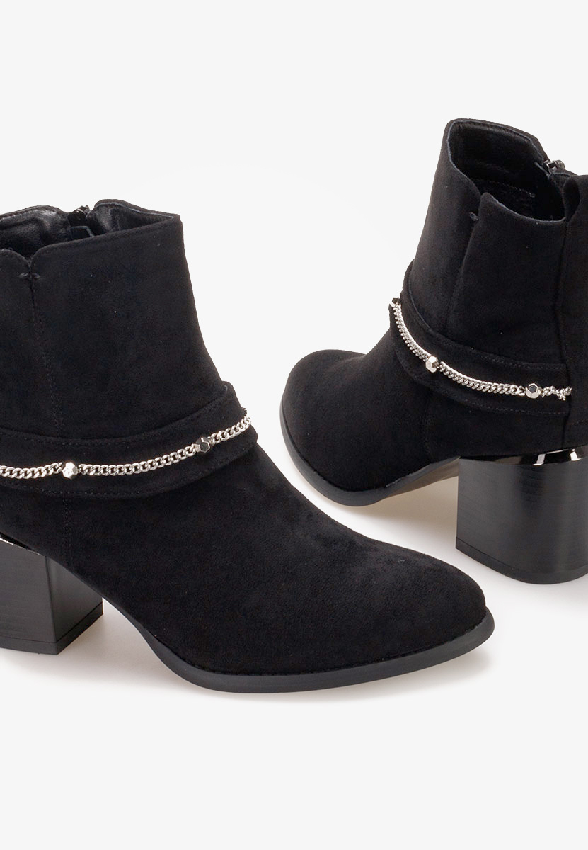 Боти на дебел ток Katilea черен