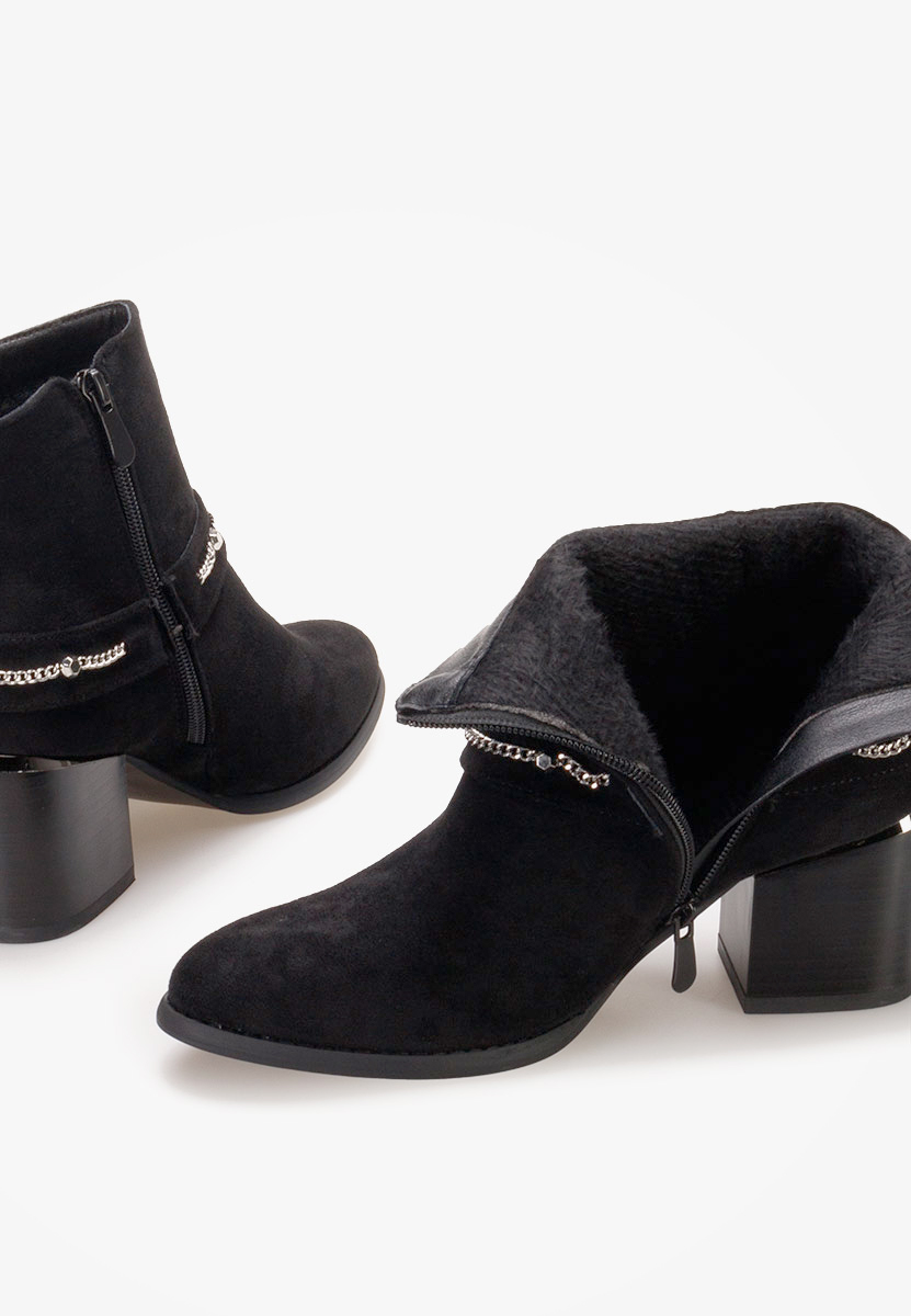 Боти на дебел ток Katilea черен