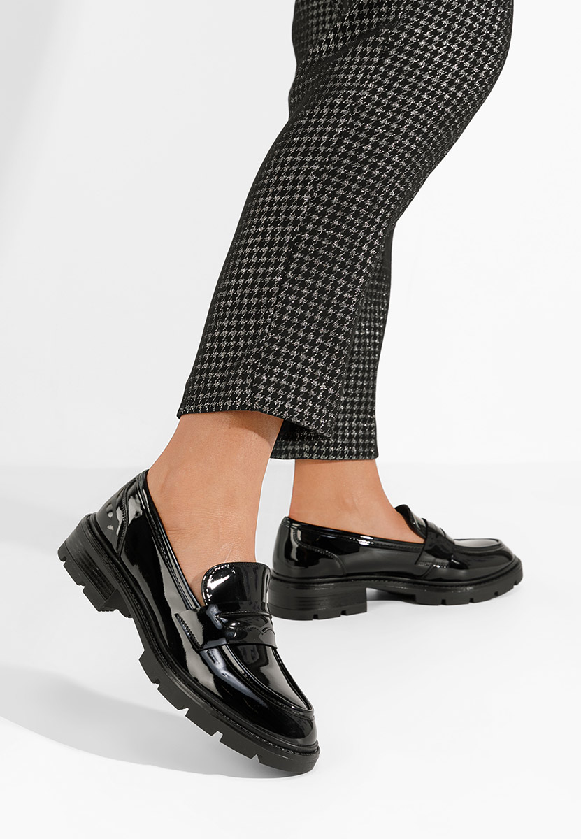 Дамски мокасини Oprah черни