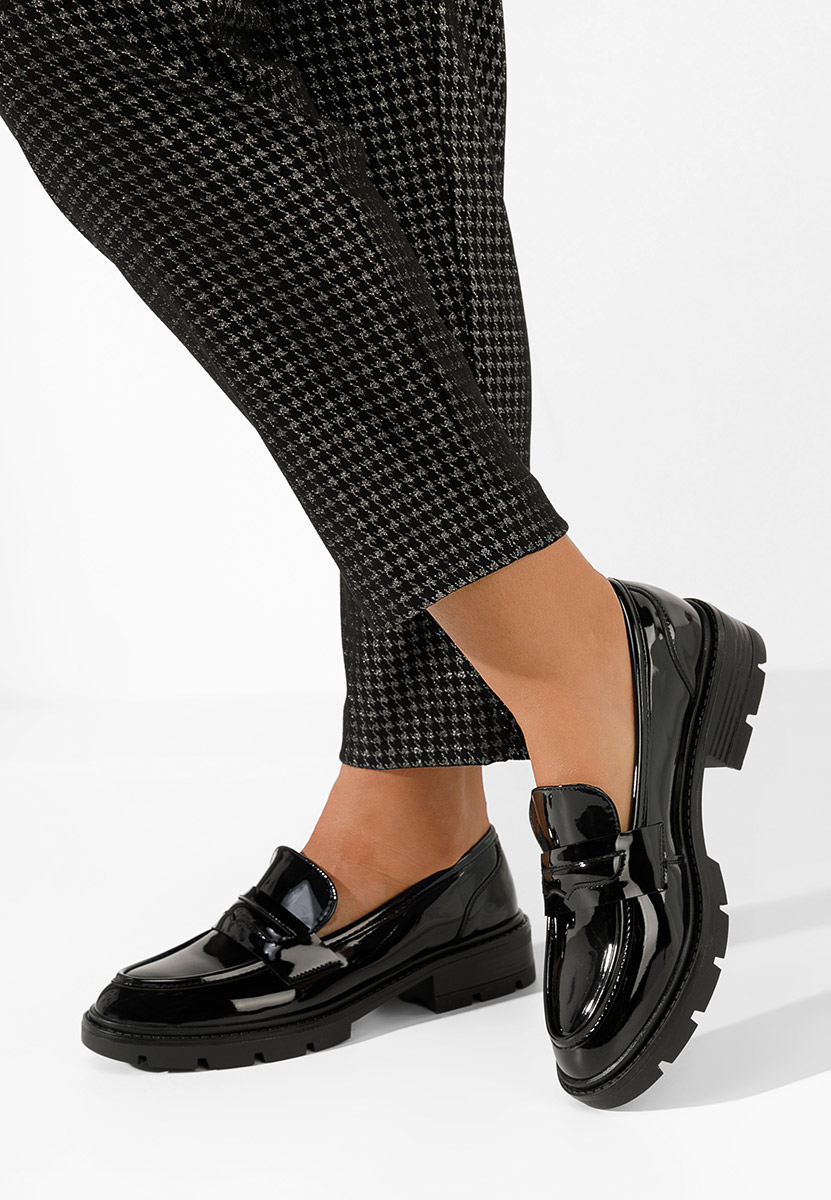 Дамски мокасини Oprah черни