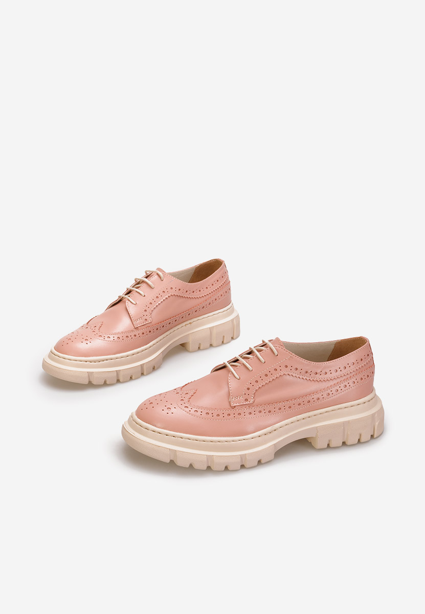 Дамски обувки brogue Henise V3 розов