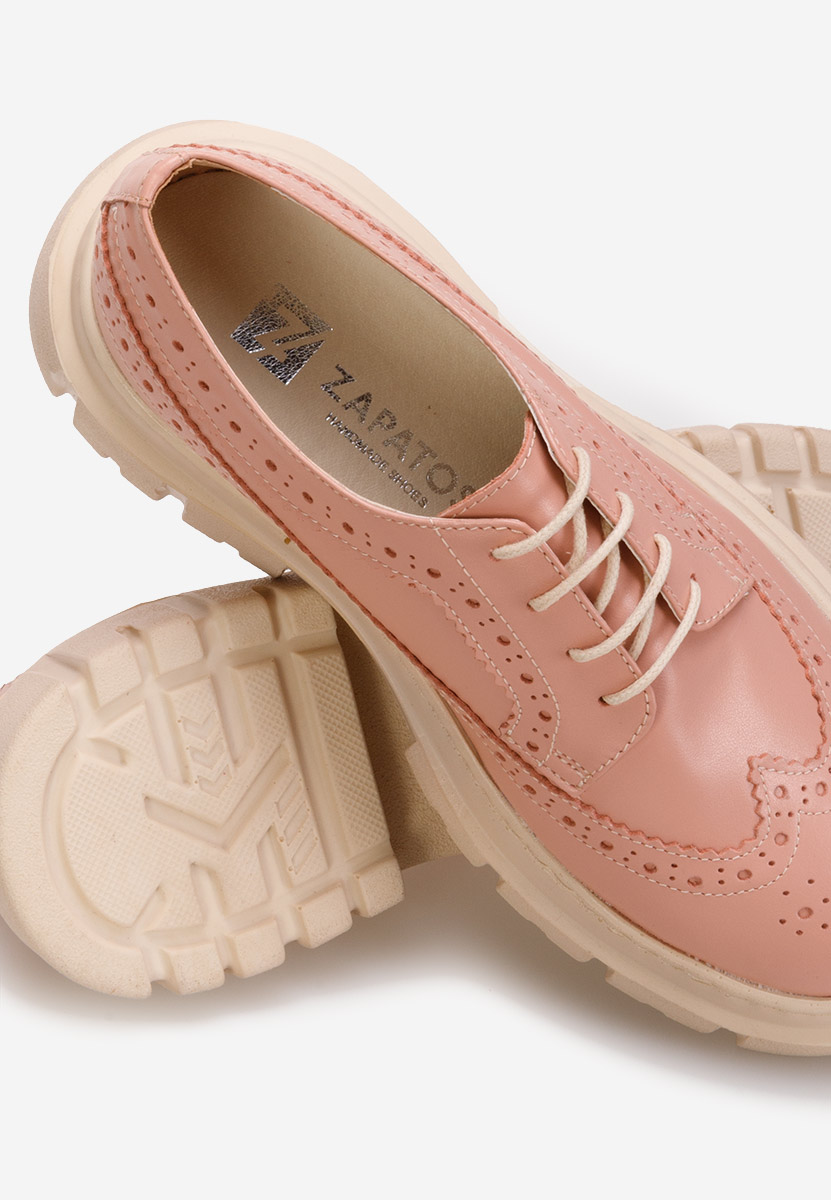 Дамски обувки brogue Henise V3 розов