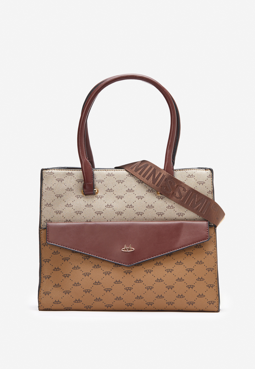 Дамски офис чанта Leusire O камел