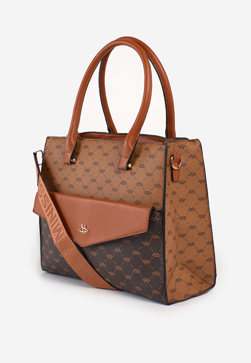 Ръчна чанта Leusire O кафява