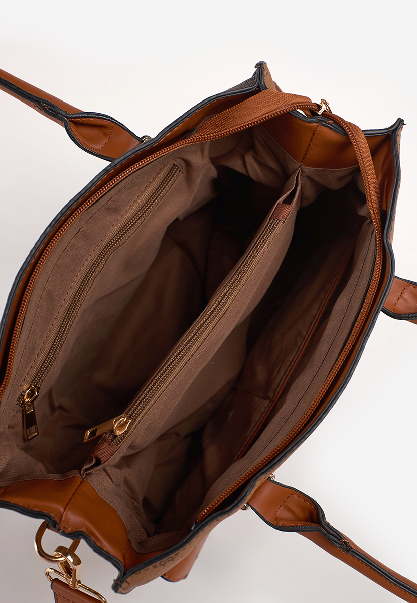 Ръчна чанта Leusire O кафява