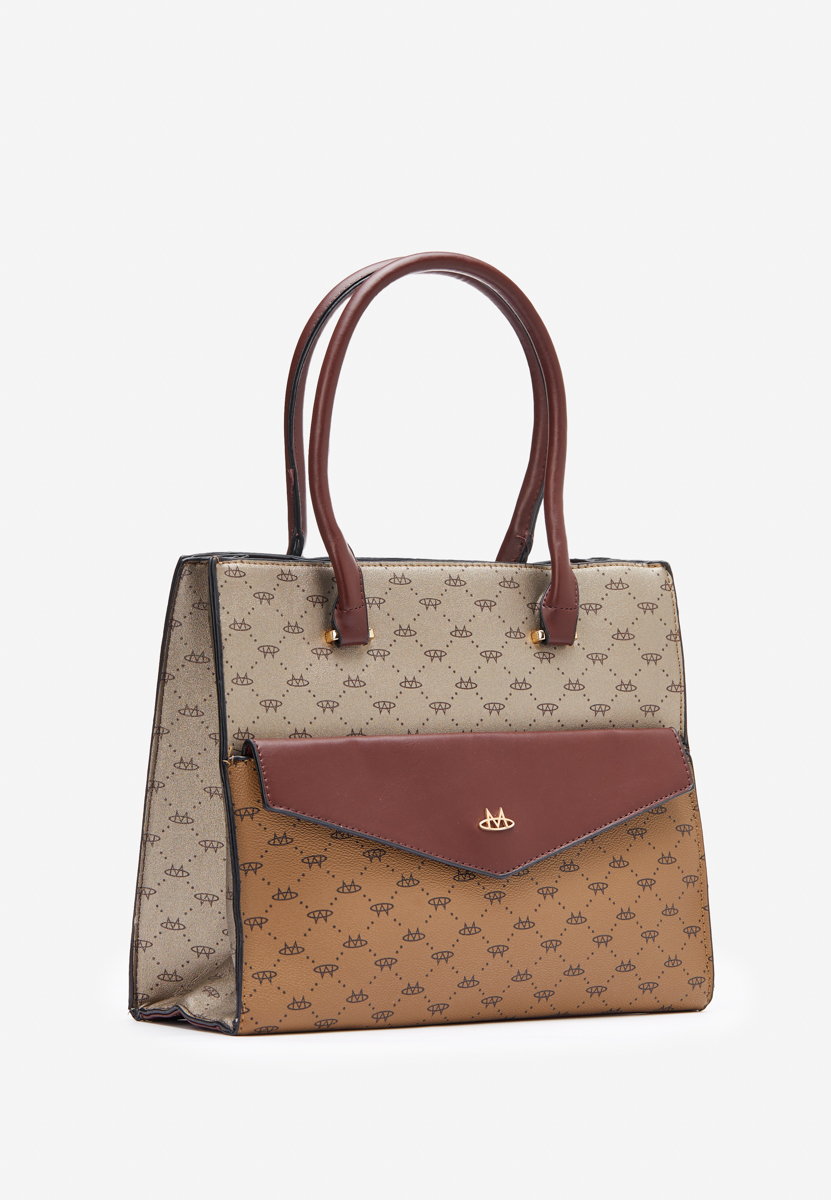 Дамски офис чанта Leusire O камел