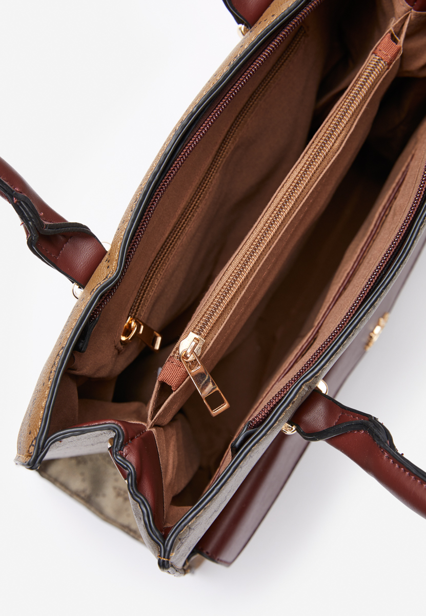 Дамски офис чанта Leusire O камел