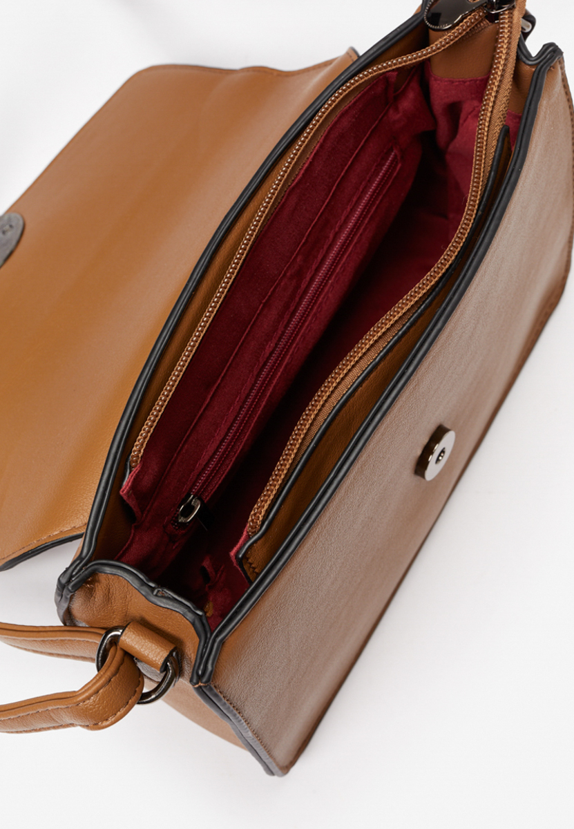 чанта за рамо Easeful каки