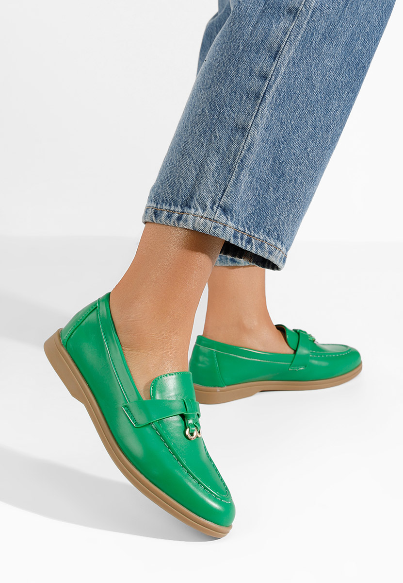 Дамски мокасини Ravishine зелен