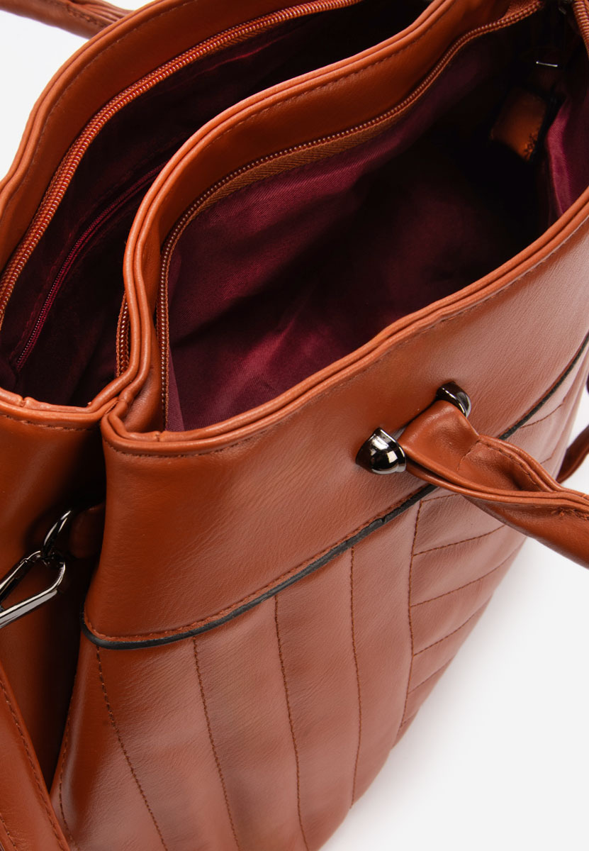 Дамски офис чанта Klarna камел