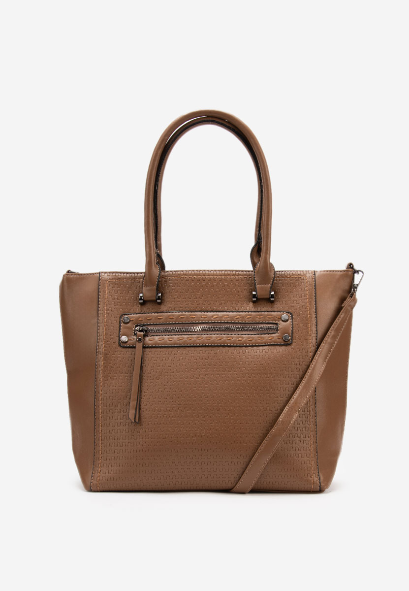 Дамски офис чанта Velesia кафява