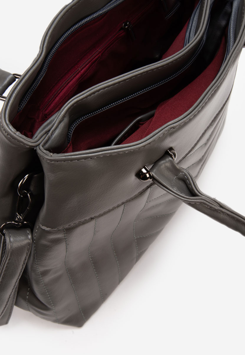 Дамски офис чанта Klarna сива