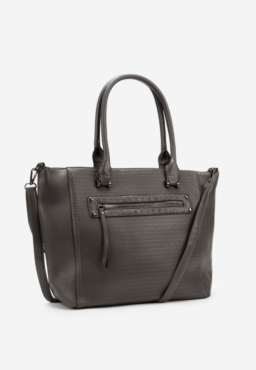 Дамски офис чанта Velesia сива