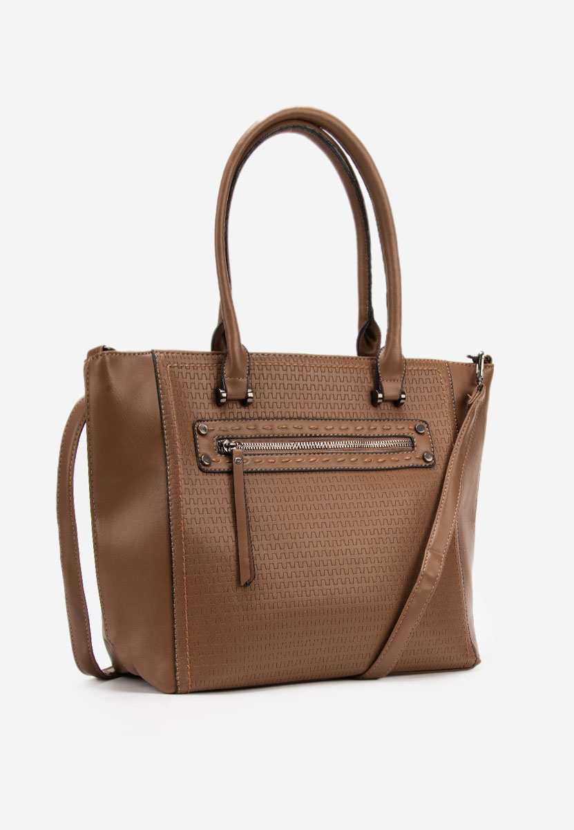 Дамски офис чанта Velesia кафява