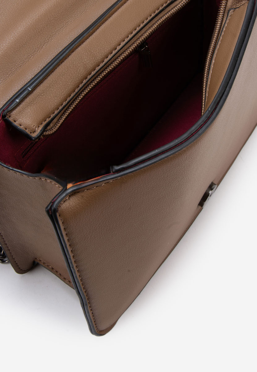 чанта за рамо Ethelda каки