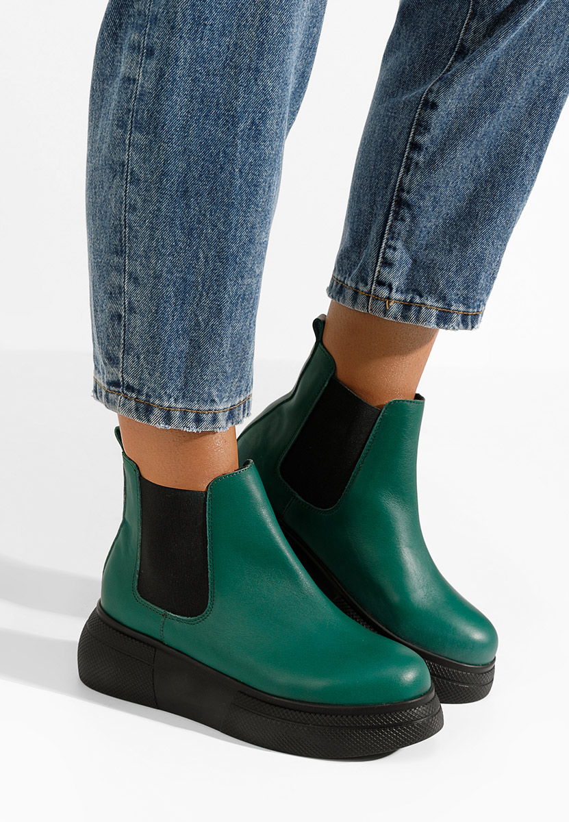 Дамски боти Kisalia зелен
