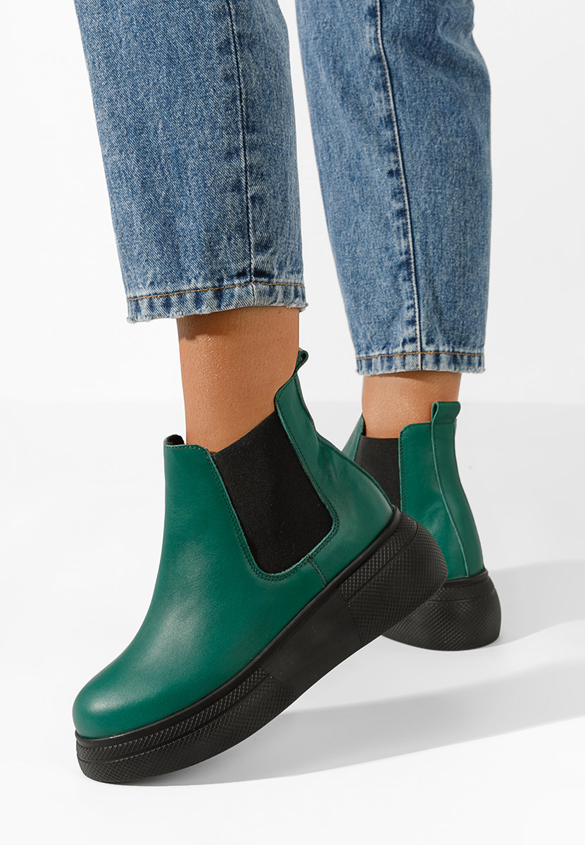 Дамски боти Kisalia зелен