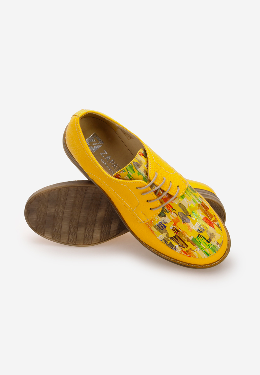 Дамски обувки derby Radiant жълт