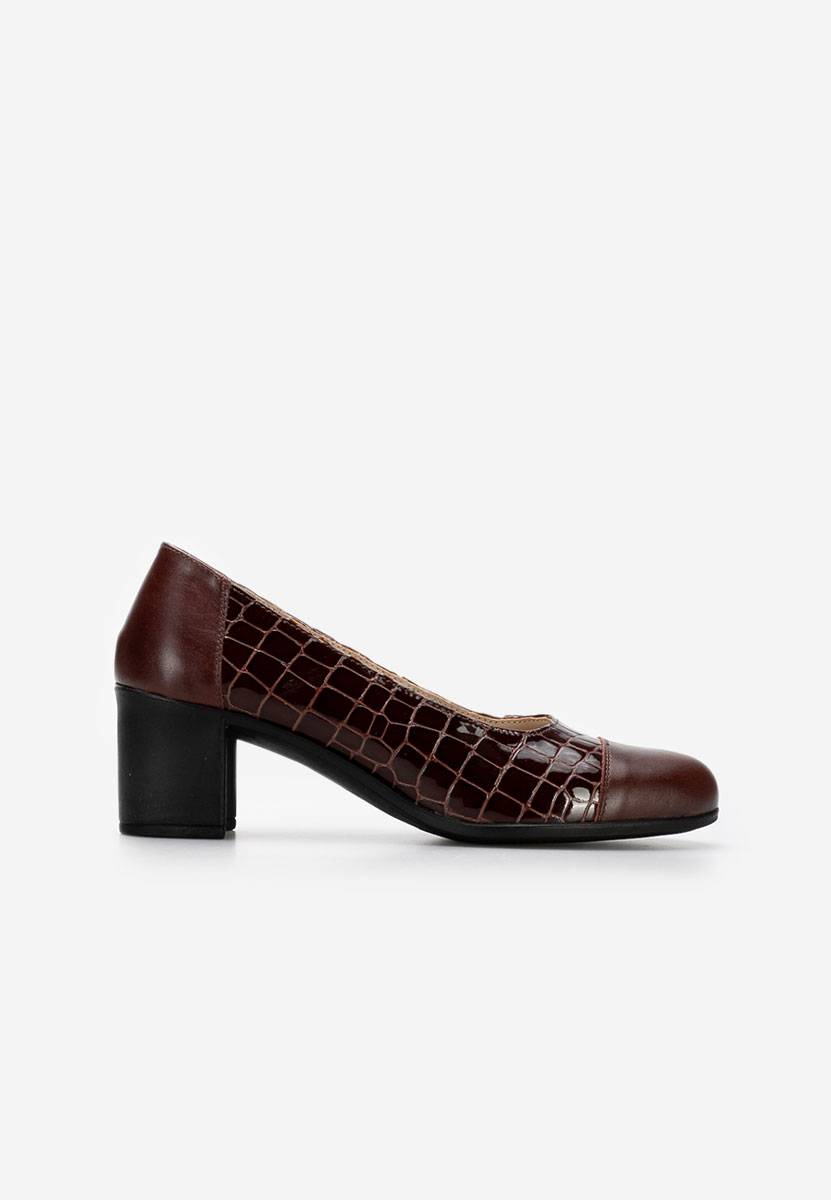 Oбувки с дебел ток Judy V3 кафяв