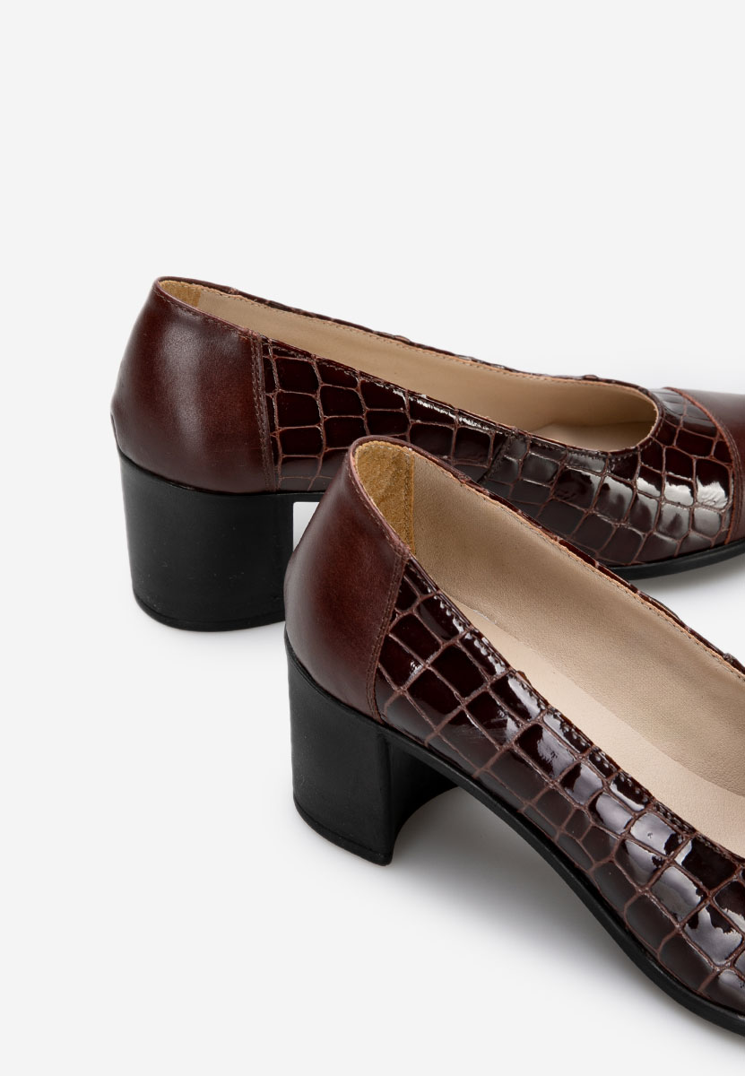 Oбувки с дебел ток Judy V3 кафяв