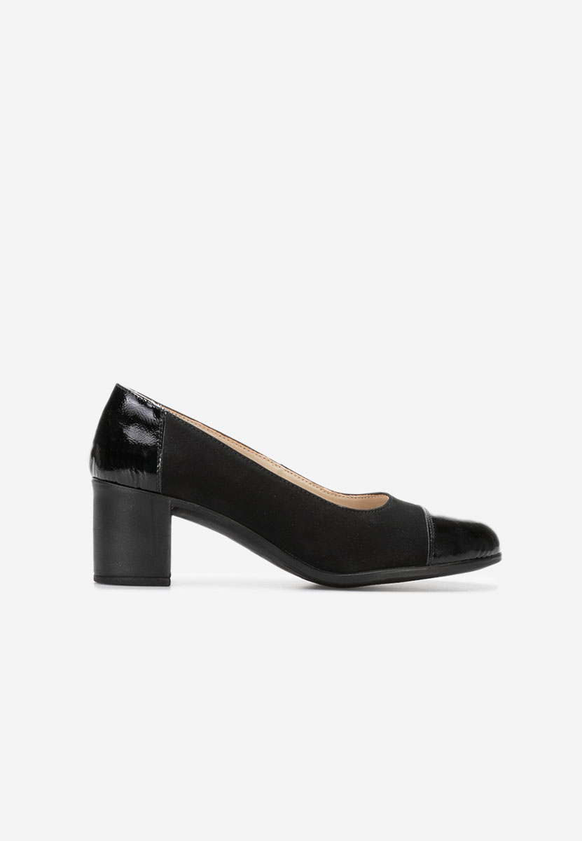 Oбувки с дебел ток Judy V3 черни