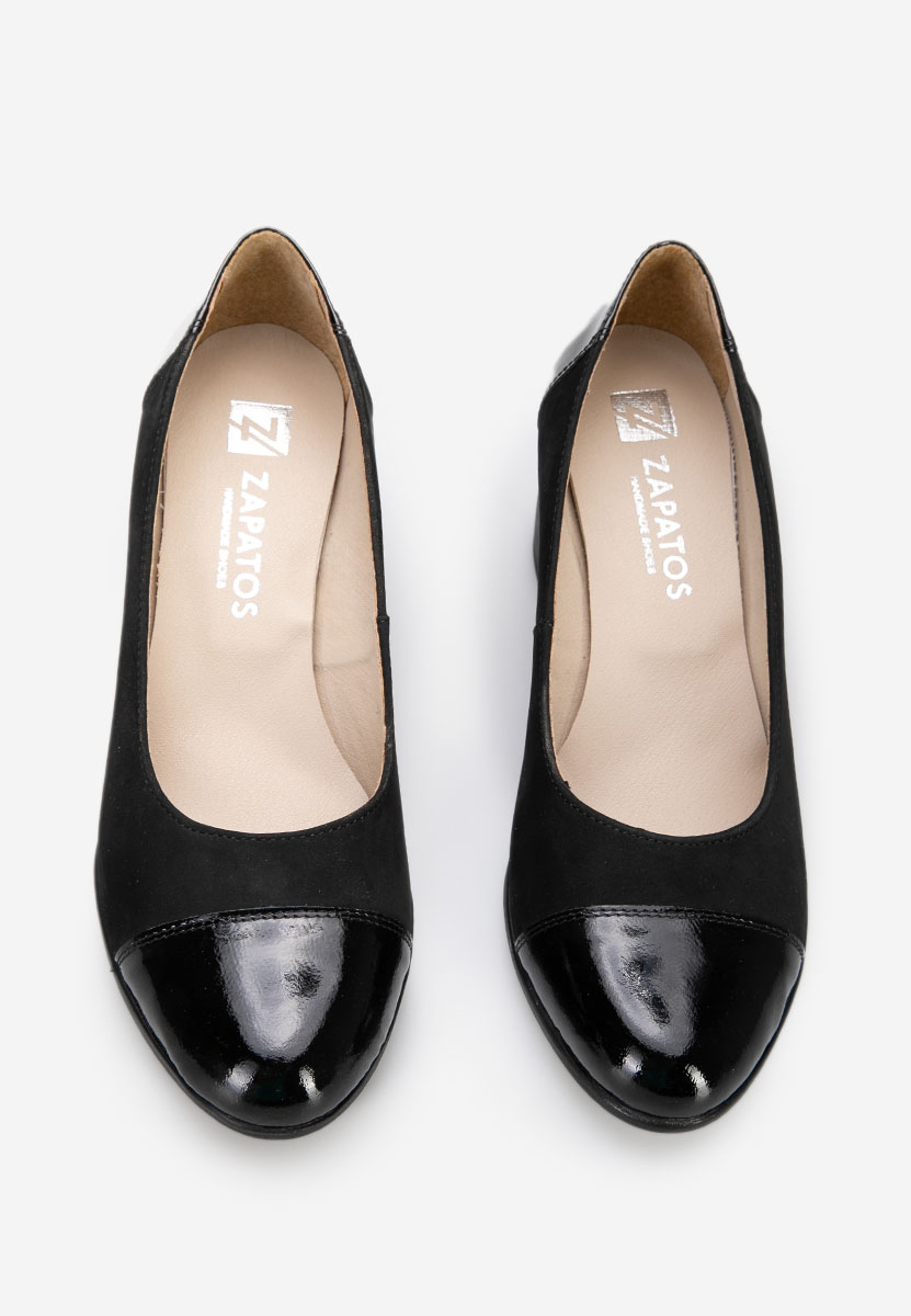 Oбувки с дебел ток Judy V3 черни