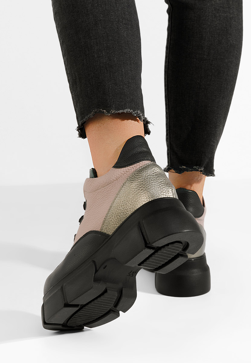 Боти естествена кожа Kianna многоцветен