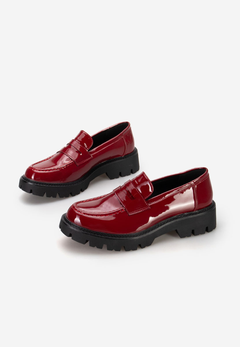 Дамски мокасини Zampa Винено червено