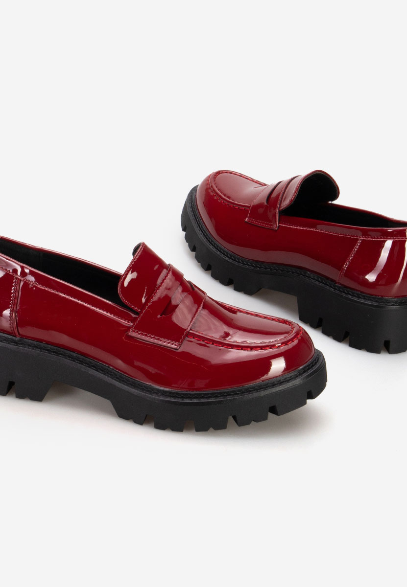 Дамски мокасини Zampa Винено червено