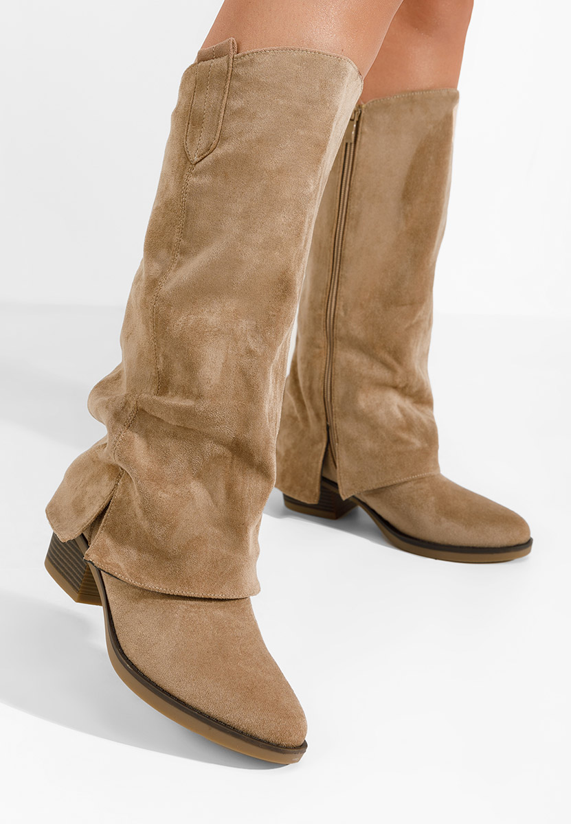 Дамски ботуши Chandana каки