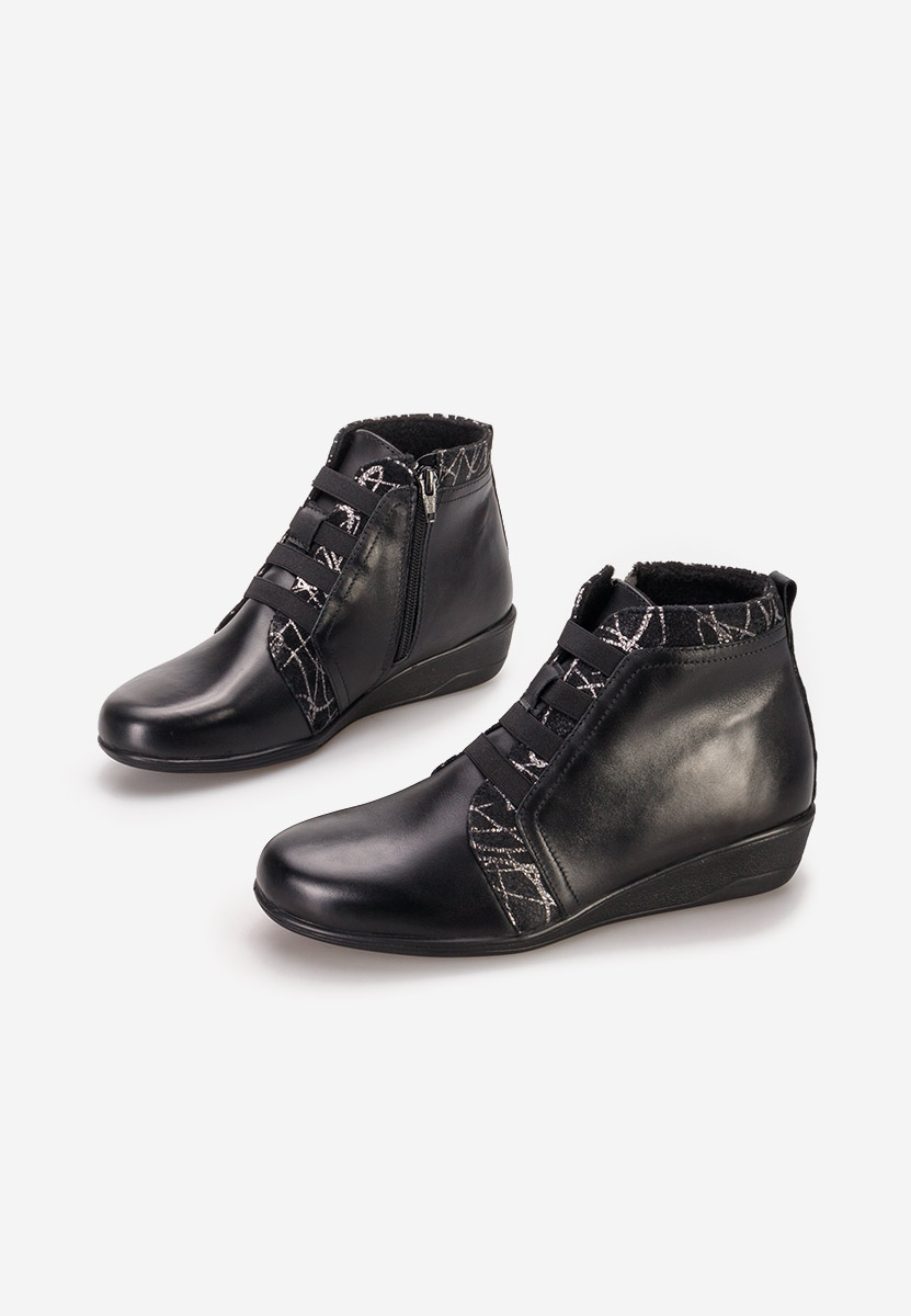 Боти естествена кожа Tashia V4 черен