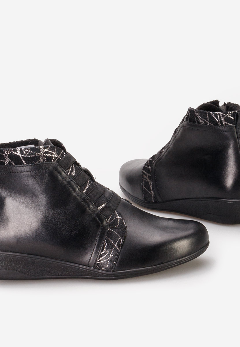 Боти естествена кожа Tashia V4 черен