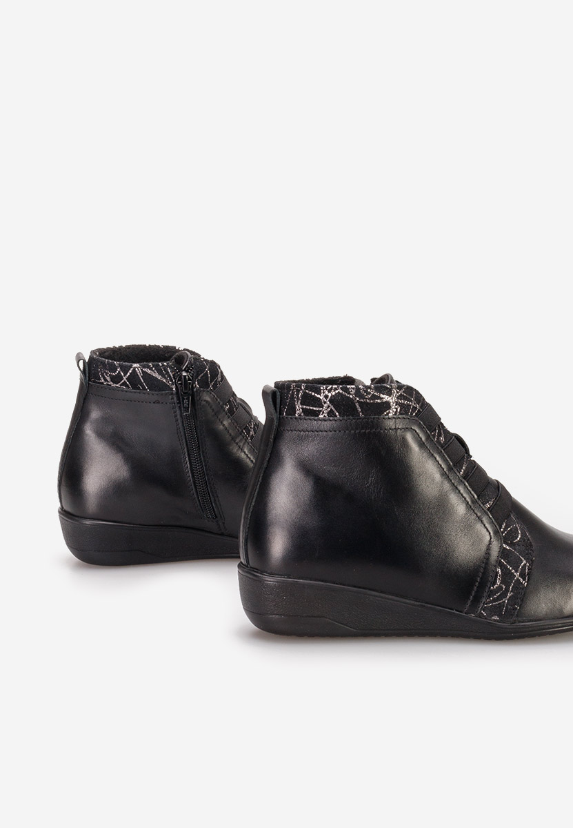 Боти естествена кожа Tashia V4 черен