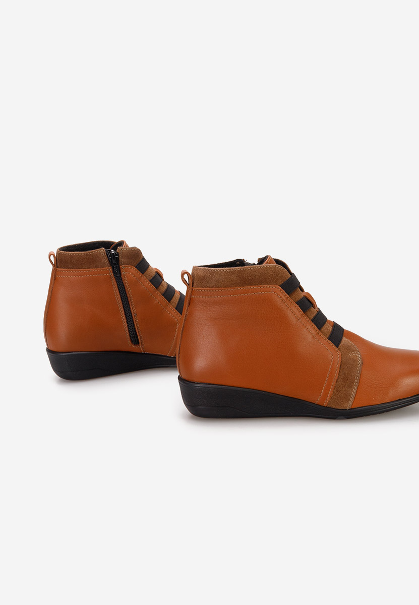 Боти естествена кожа Tashia камел