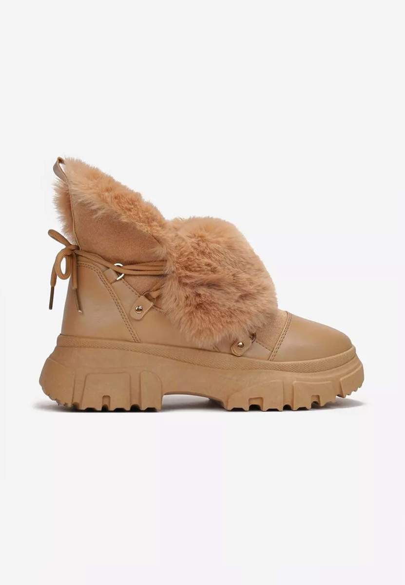 Дамски Ботинки каки Fralesia