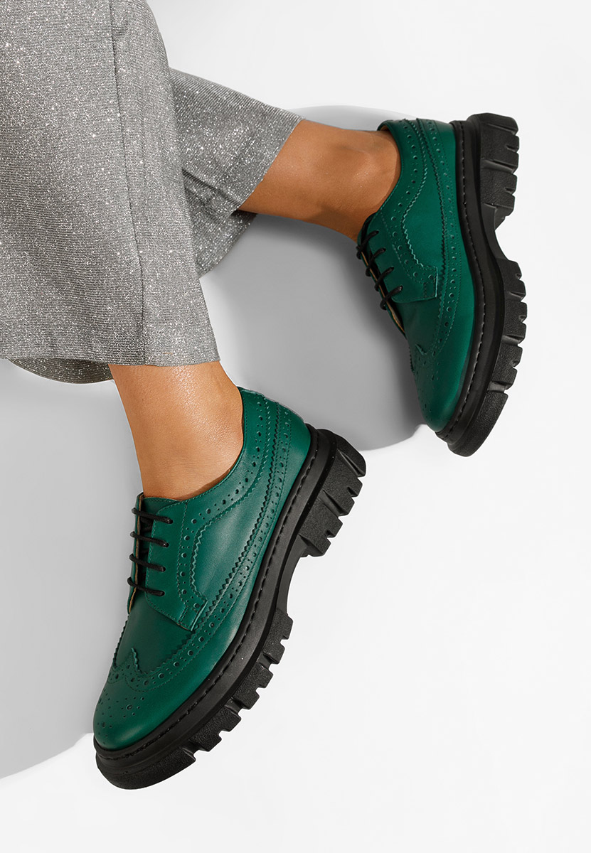 Дамски обувки brogue Henise V3 зелен