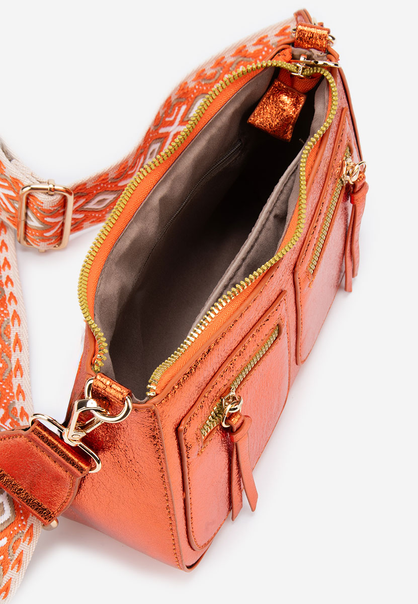чанта за рамо Sabrya портокал