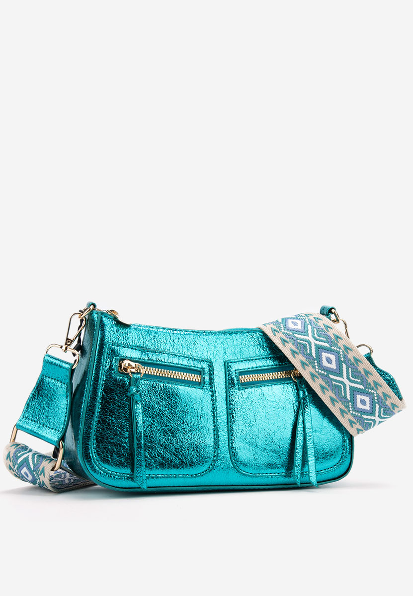 чанта за рамо Sabrya тюркоазена